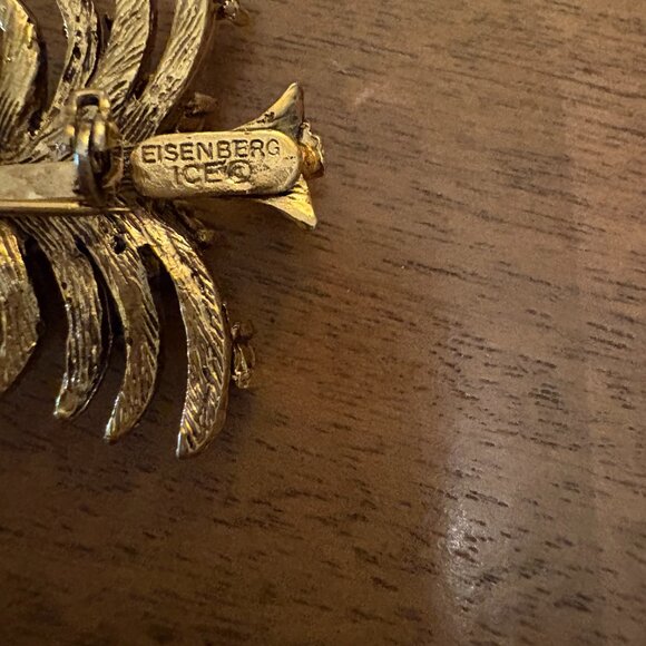 NWOT Eisenberg Ice Vintage Christmas Brooch - Picture 5 of 5